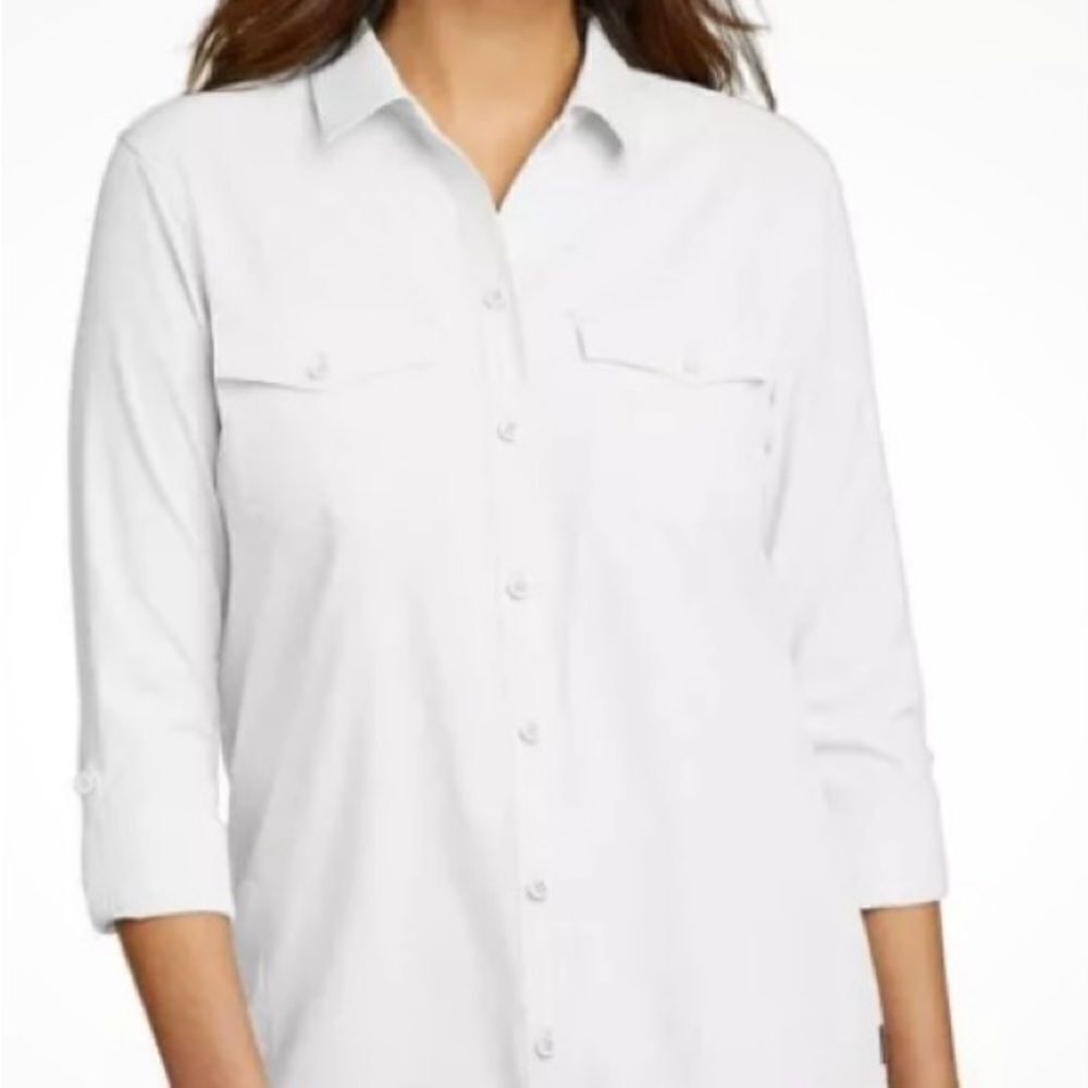 🛍️Eddie Bauer Women's Departure Stretch Moisture Wicking long sleeve shirt💥 - Picture 8 of 9
